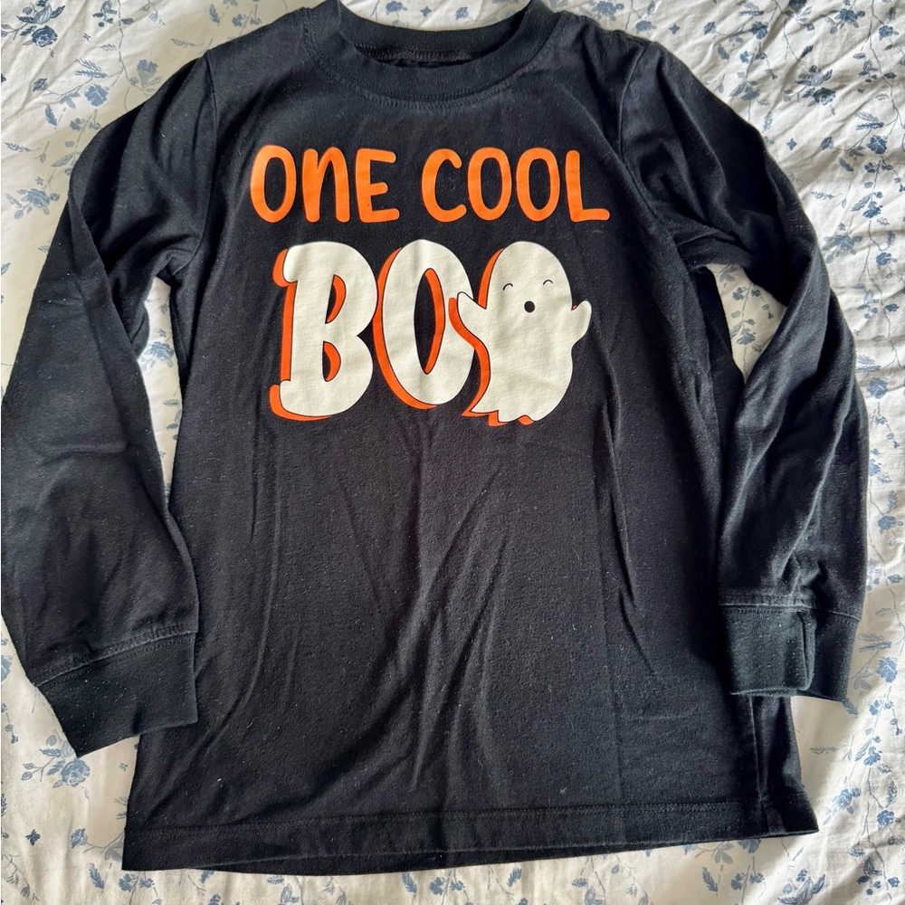 Carter's Black and Orange Ghost Long Sleeve Tee